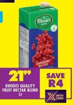 Shoprite Rhodes quality fruit nectar blend offer