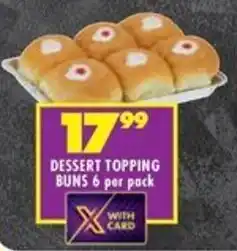 Shoprite Dessert topping buns offer