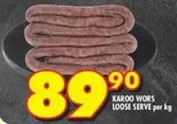 Shoprite Karoo wors loose serve offer