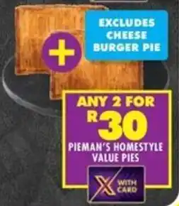 Shoprite Pieman's homestyle value pies offer