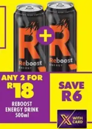 Shoprite Reboost energy drink offer