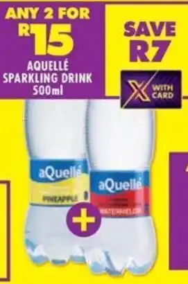 Shoprite Aquelle sparkling drink offer