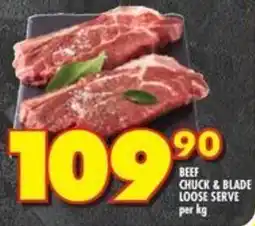 Shoprite Beef chuck & blade loose serve offer