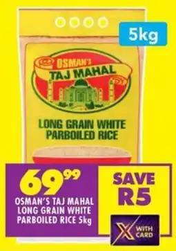 Shoprite Osman's taj mahal long grain white parboiled rice offer