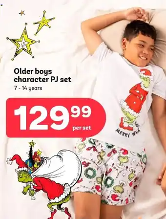 Older boys character PJ set