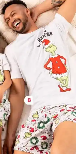 PEP Men's character PJ set offer