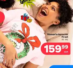 PEP Women's character PJ set offer
