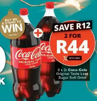 Checkers Coca-Cola Original Taste Less Sugar Soft Drink offer