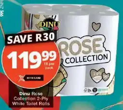 Checkers Dinu Rose Collection 2-Ply White Toilet Rolls offer