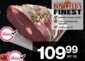 Checkers Bushveld's Pride Venison Roast offer