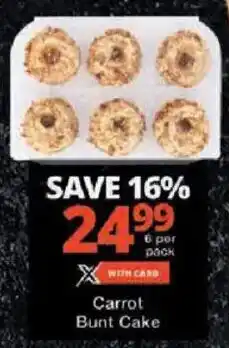 Checkers Carrot Bunt Cake offer