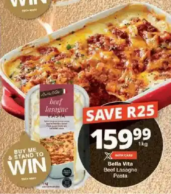 Checkers Bella Vita Beef Lasagne Pasta offer