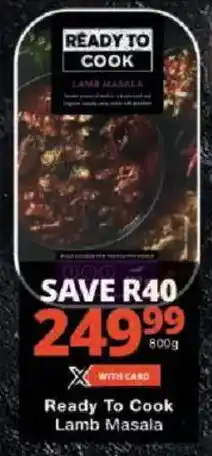 Checkers Ready To Cook Lamb Masala offer