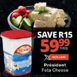 Checkers Président Feta Cheese offer