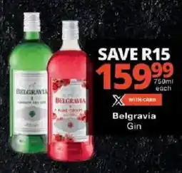 Checkers Belgravia Gin offer