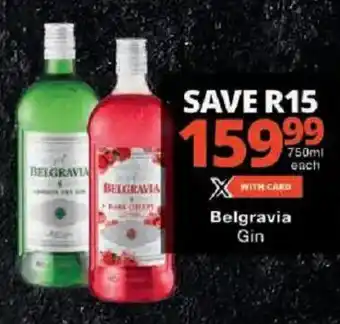 Checkers Belgravia Gin offer