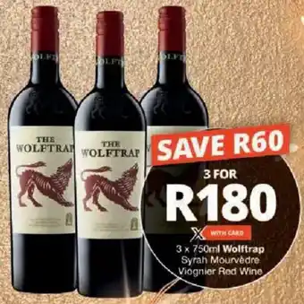 Checkers Wolftrap Syrah Mourvèdre Viognier Red Wine offer