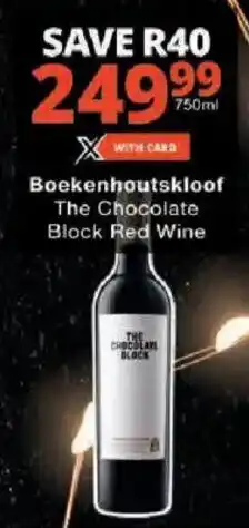 Checkers Boekenhoutskloof The Chocolate Block Red Wine offer