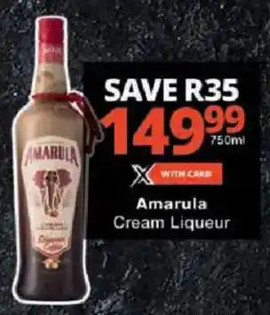 Checkers Amarula Cream Liqueur offer