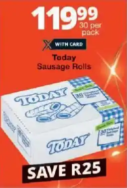Checkers Today Sausage Rolls offer