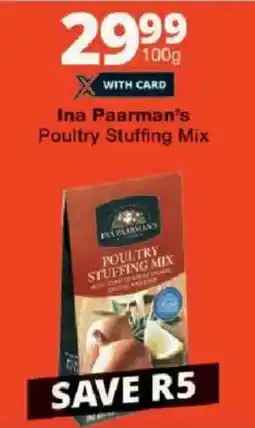 Checkers Ina Paarman's Poultry Stuffing Mix offer