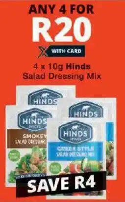 Checkers Hinds Salad Dressing Mix offer