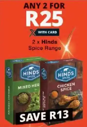 Checkers Hinds Spice Range offer
