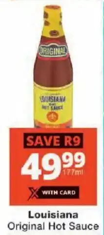 Checkers Louisiana Original Hot Sauce offer