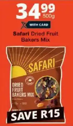 Checkers Safari Dried Fruit Bakers Mix offer
