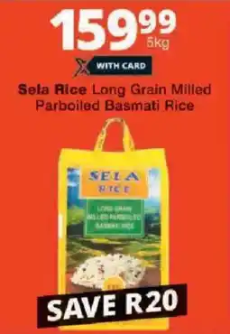 Checkers Sela Rice Long Grain Milled Parboiled Basmati Rice offer