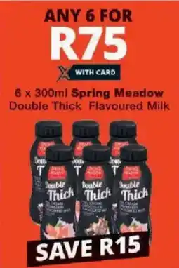 Checkers Spring Meadow Double Thick Flavoured Milk offer