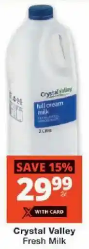 Checkers Crystal Valley Fresh Milk offer