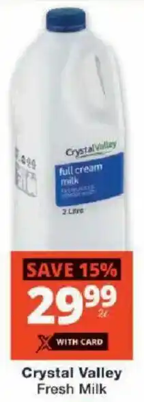 Checkers Crystal Valley Fresh Milk offer