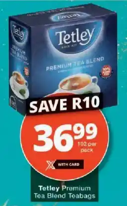 Checkers Tetley Premium Tea Blend Teabags offer