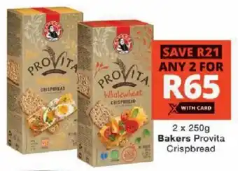 Checkers Bakers Provita Crispbread offer