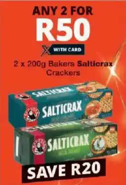 Checkers Bakers Salticrax Crackers offer