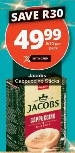 Checkers Jacobs Cappuccino Sticks offer