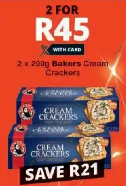 Checkers Bakers Cream Crackers offer