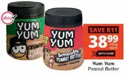 Checkers Yum Yum Peanut Butter offer