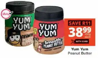 Checkers Yum Yum Peanut Butter offer