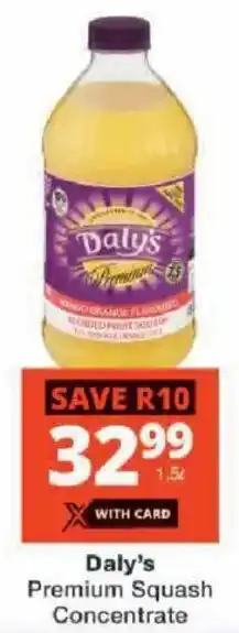 Checkers Daly's Premium Squash Concentrate offer
