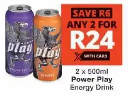 Checkers Power Play Energy Drink offer