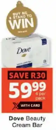 Checkers Dove Beauty Cream Bar offer