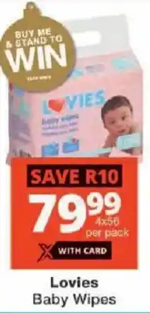 Checkers Lovies Baby Wipes offer
