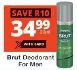 Checkers Brut Deodorant For Men offer