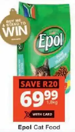Checkers Epol Cat Food offer