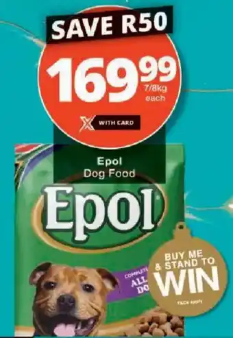 Checkers Epol Dog Food offer