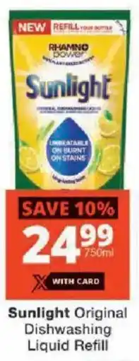 Checkers Sunlight Original Dishwashing Liquid Refill offer