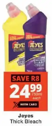 Checkers Jeyes Thick Bleach offer