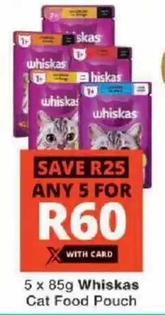 Checkers Whiskas Cat Food Pouch offer